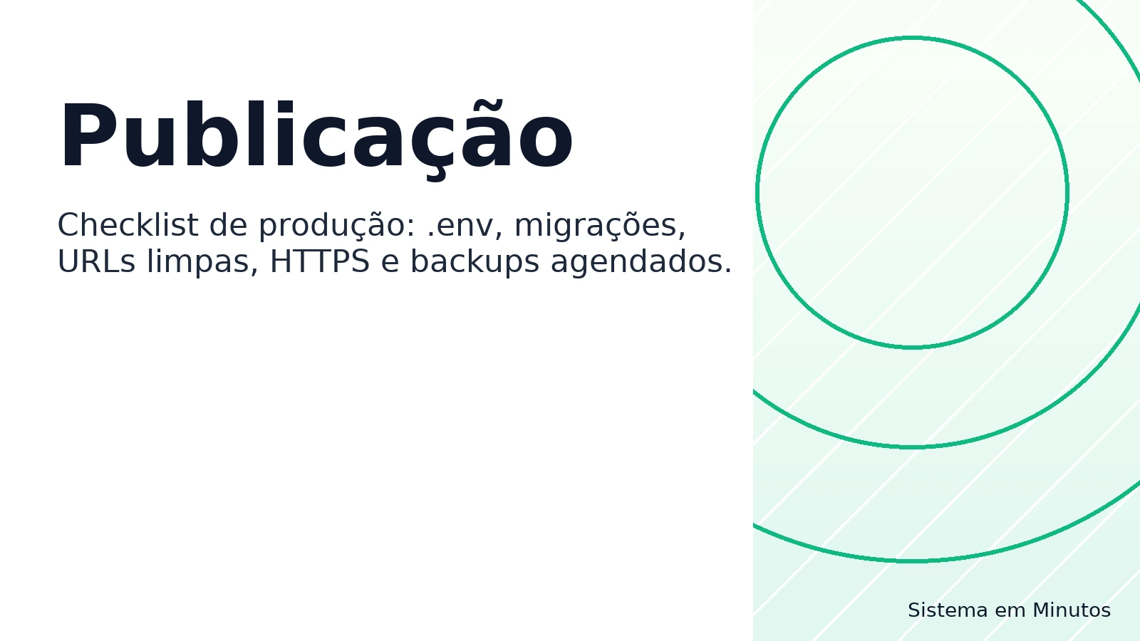 Publicação no servidor